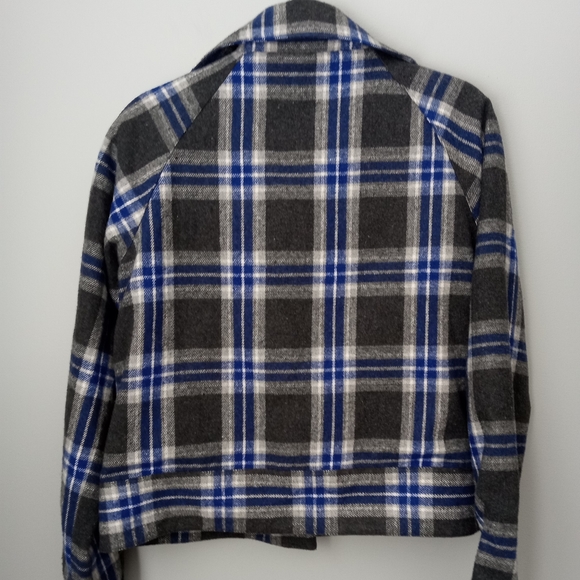 House of Sunny lined plaid jacket size 6 - Picture 2 of 4